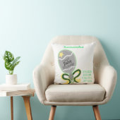 Baby Geboorte Stats Geel Groene Rammelaar Kussen (Stoel)