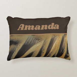 Baby Geboorte Stats Memento Gouden Eend Feathers Accent Kussen