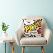 Baby Geboorte Stats Stripboek Pop Art Aandenken Kussen (Stoel)