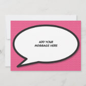 Baby Geboorte Stats Stripboek Pop Art Aankondiging (Achterkant)