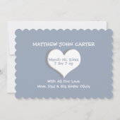 Baby Geboorte Welkom Kaart Baby Naam (Achterkant)