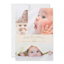 Baby Geboorteaankondiging 5 Collage Little Love Bu