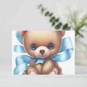 Baby Geboorteaankondiging Kaart | Foto toevoegen (Staand voorkant)