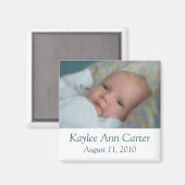 Baby Geboorteaankondiging Magneet (Voorkant / Achterkant)