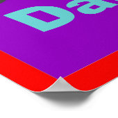 Baby Geboortedag Poster (Hoek)