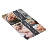 Baby Geboortekaartbekendmaking Fotocollage Introdu Magneet (Rechterzijde)