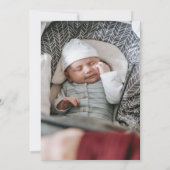 Baby Geboortekaartje Kaart (Achterkant)