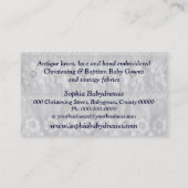  Baby geborduurd weefsel Visitekaartje (Achterkant)