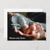 Baby Geboren Briefkaart (Voorkant / Achterkant)