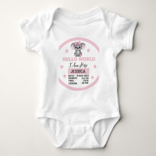 Baby Geboren Details Roze Koala Romper