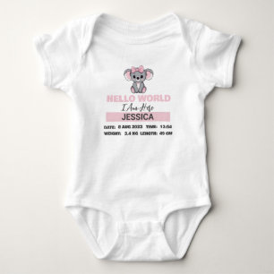 Baby Geboren Details Roze Koala Romper