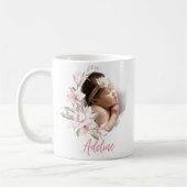 Baby geboren Fotocollage Nieuwe Moderne Mok (Links)