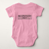 Baby geboren in 2027 romper (Achterkant)