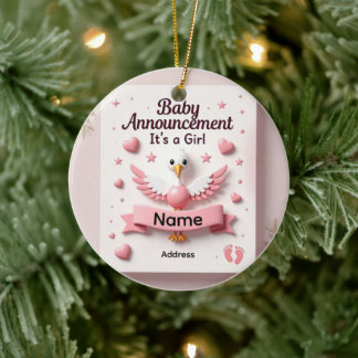 baby geboren keramisch ornament