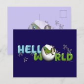 Baby Gecko in Egg  Briefkaart (Voorkant / Achterkant)