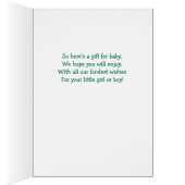 Baby Gedicht Kruissteek Kwekerij Baby Kaart (Binnen (Rechts))