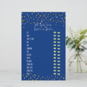 Baby geeft kleine ster Baby shower game (Staand voorkant)