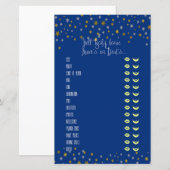 Baby geeft kleine ster Baby shower game (Voorkant / Achterkant)