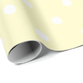 Baby Geel Stippen Cadeaupapier (Rol Hoek)
