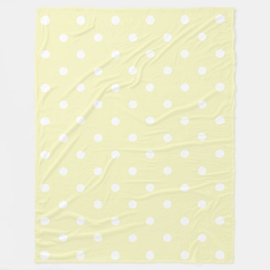 Baby Geel Stippenpatroon Fleece Deken (Voorkant)