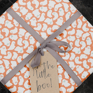 Baby Geesten met fopspenen Oranje Baby shower Cadeaupapier
