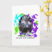 Baby Gefeliciteerd: Gefeliciteerd baby Kaart (Gele Bloem)