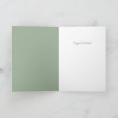 Baby gefeliciteerd grappig grappig groen kaart (Binnen)