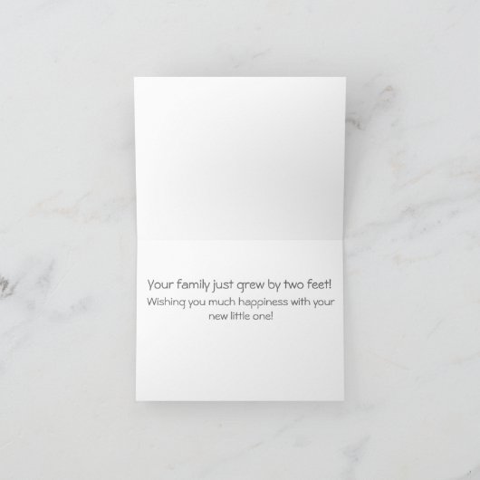 Baby - Gefeliciteerd Kaart (Binnen)