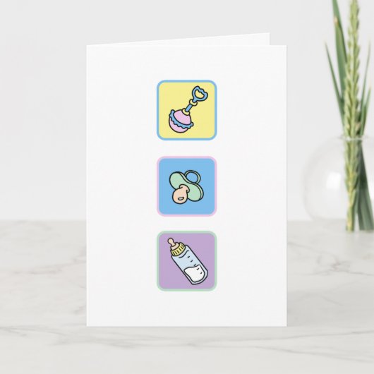 Baby Gefeliciteerd met nieuwe ouders Kaart (Voorkant)