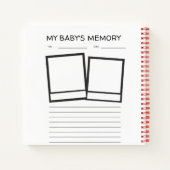 baby-geheugenboek 1 jaar notitieboek (Achterkant)