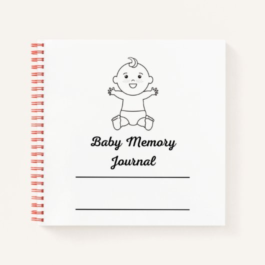 baby-geheugenboek 1 jaar notitieboek (Voorkant)