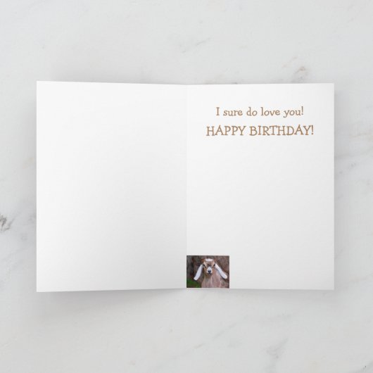 Baby Geit en hart mam Kaart (Binnen)