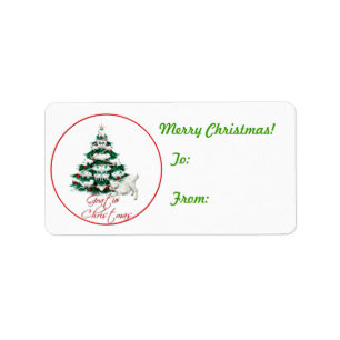 Baby Geit Kerstcadeau Label Sticker