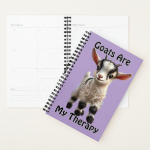 Baby Geit met pluizige vacht en heldere expressie Planner