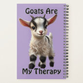 Baby Geit met pluizige vacht en heldere expressie Planner (Achterkant)