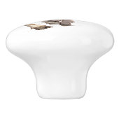 Baby geit te veel plezier keramische knop (Zijkant)