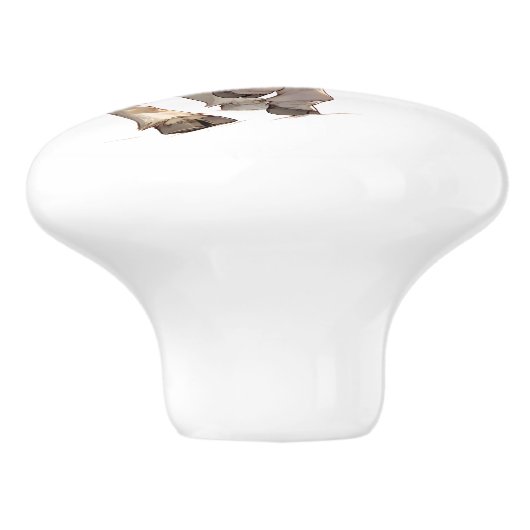 Baby geit te veel plezier keramische knop (Zijkant)