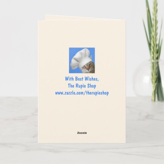 Baby Geitdag Kaart (Achterkant)