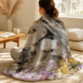 Baby Geiten in Herfst Foliage 10 Fleece Deken