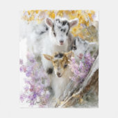 Baby Geiten in Herfst Foliage 15 Fleece Deken (Voorkant)