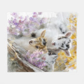 Baby Geiten in Herfst Foliage 15 Fleece Deken (Voorkant (Horizontaal))