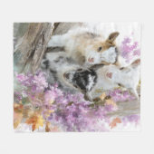 Baby Geiten in Herfst Foliage 6 Fleece Deken (Voorkant (Horizontaal))