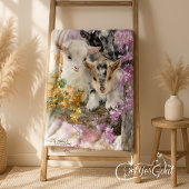 Baby Geiten in Herfst Foliage 7 Fleece Deken