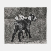 Baby geiten op de Hay Fleece Deken (Voorkant (Horizontaal))