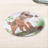 Baby Geitenpapier Onderzetter (Gebogen)