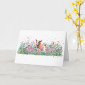 Baby Geitte in Bloemveld Kaart (Gele Bloem)