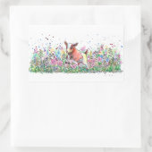 Baby Geitte in Bloemveld Rechthoekige Sticker (Tas)