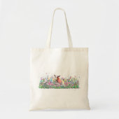 Baby Geitte in Bloemveld Tote Bag (Voorkant)