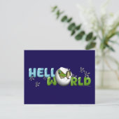 Baby gekko in ei briefkaart (Staand voorkant)