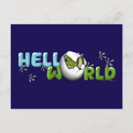Baby gekko in ei  briefkaart
